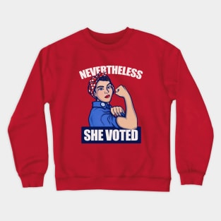 Nevertheless she Voted Crewneck Sweatshirt